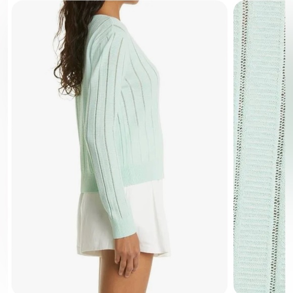 NWT Club Monaco Summer Mesh Chandails Black Sweater - Size Large - Picture 6 of 10